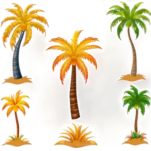 Outline Of Palm Trees PNG 05042024 PNG