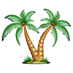 Outline Of Palm Trees PNG Noj PNG