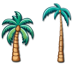 Outline Palm Tree Emoji PNG 06272024