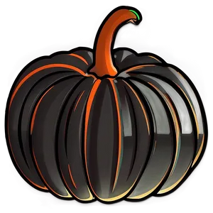 Outline Pumpkin Silhouette PNG Gus