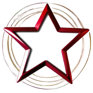 Outline Red Star PNG Dkn31 PNG