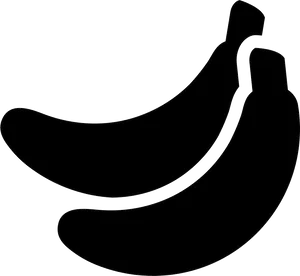 Outlined Bananas Vector PNG image