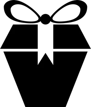 Outlined Gift Box Graphic