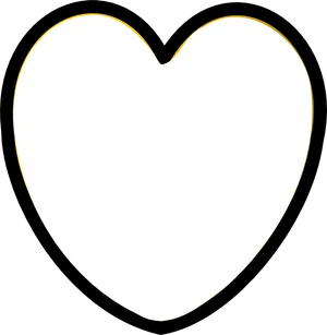 Outlined Heart Icon PNG