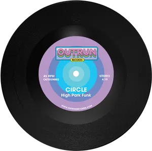 Outrun Records Vinyl Record PNG image