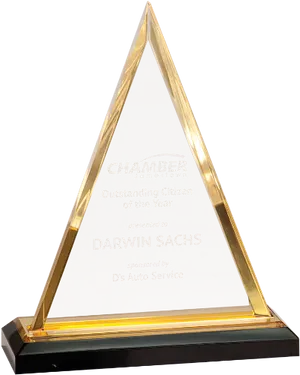Outstanding Citizen Award Triangle Trophy