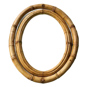 Oval Bamboo Frame PNG 05252024 PNG
