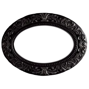 Oval Black Frame Png Kfh PNG image