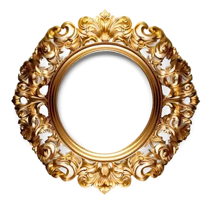 Oval Golden Frame Png Opg PNG image