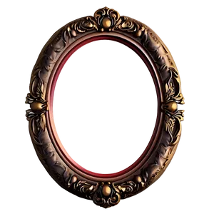 Oval Photo Frame PNG 05252024