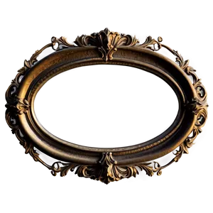 Oval Picture Frame PNG 05252024