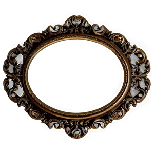 Oval Picture Frame PNG Nhr74