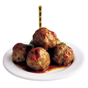 Oven-baked Meatball Plate Png 86 PNG image