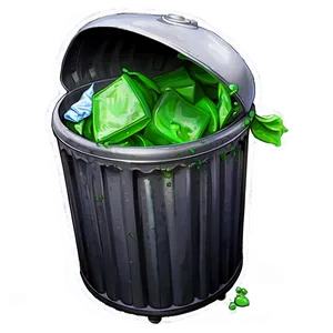 Overflowing Garbage Can Png 72 PNG image