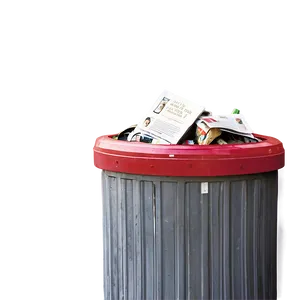 Overflowing Public Bin PNG 66