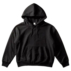 Oversized Black Hoodie Png 05252024 PNG image