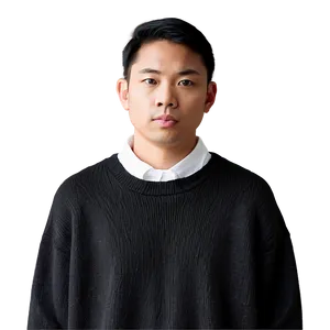 Oversized Black Sweater Png 12 PNG image