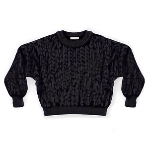 Oversized Black Sweater Png Uym PNG image