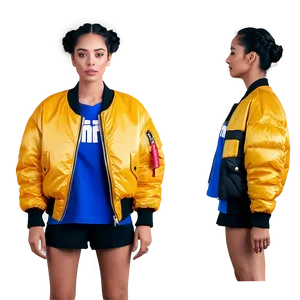 Oversized Bomber Jacket Trendy PNG 06282024