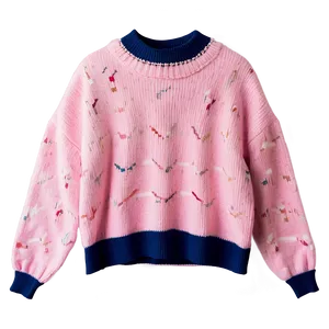 Oversized Pink Sweater Png 06292024 PNG image