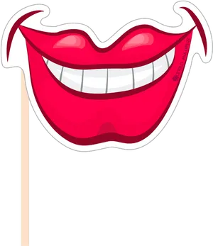 Oversized Smile Propfor Photobooth PNG