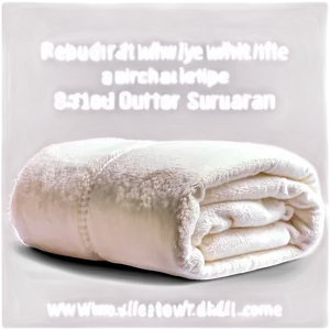 Oversized White Blanket PNG 06282024