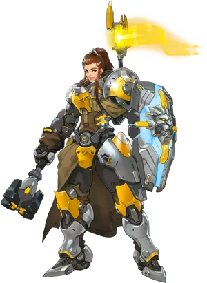 Overwatch Brigitte Character Artwork PNG