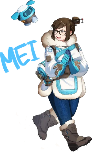 Overwatch Meiand Snowball PNG image
