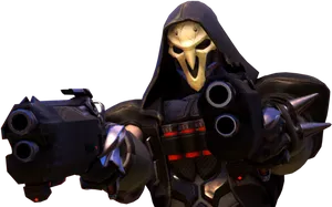Overwatch_ Reaper_with_ Shotguns PNG image