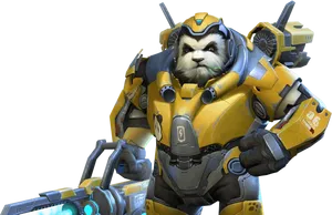 Overwatch Winston Character Render PNG image