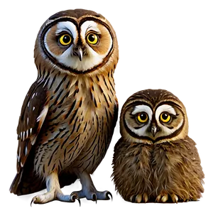 Owl Family Png 05062024 PNG image