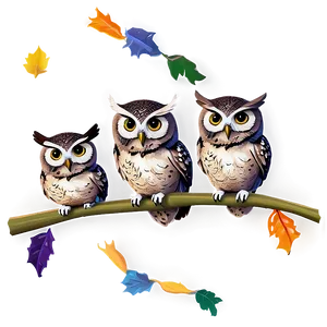 Owl Family Png Vkx PNG image