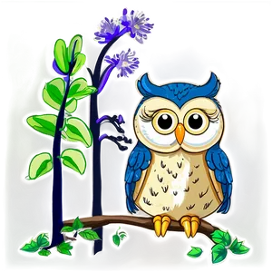Owl In Forest Png 76 PNG image