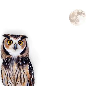 Owl In Night Sky Png Tsf85 PNG image