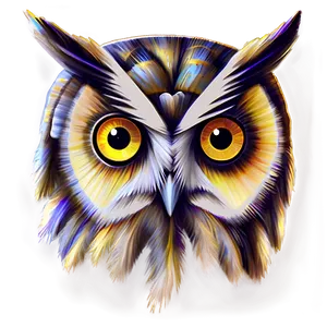 Owl Painting Png Oux51 PNG image
