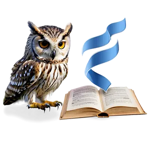 Owl With Book Png 54 PNG image