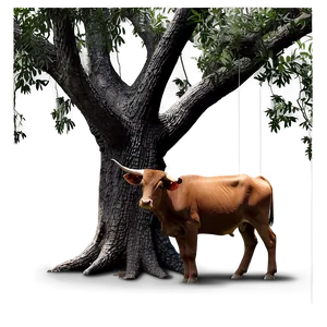 Ox Under Tree Png 45 PNG image