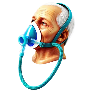 Oxygen Mask For Elderly Png Erq PNG image