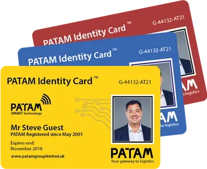 P A T A M Identity Cards Display PNG image