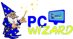 P C Wizard Mascot Magic PNG image