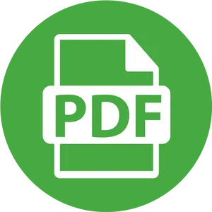 P D F Icon Green Background PNG image