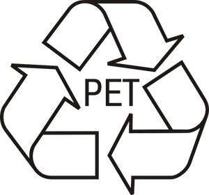 P E T Recycling Symbol PNG image