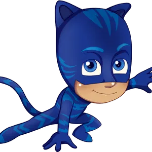 P J Masks Catboy Character Pose PNG image