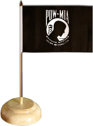 P O W M I A Flag Desk Display PNG image