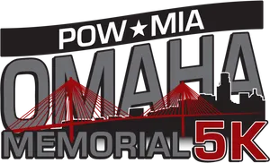 P O W M I A Omaha Memorial5 K Event Logo PNG image