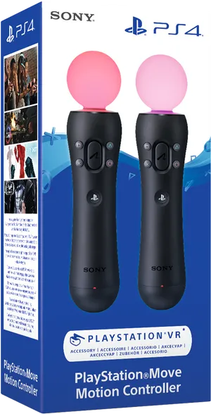 P S4 Move Controllers Packaging PNG image