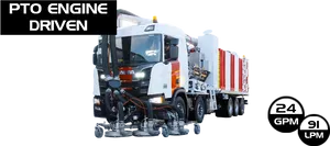 P T O Engine Driven Truck PNG image