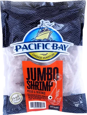 Pacific Bay Jumbo Shrimp Package PNG image