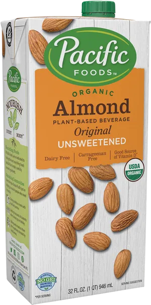 Pacific Foods Organic Unsweetened Almond Milk