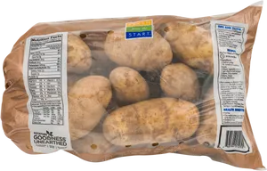 Packaged Fresh Potatoes PNG image